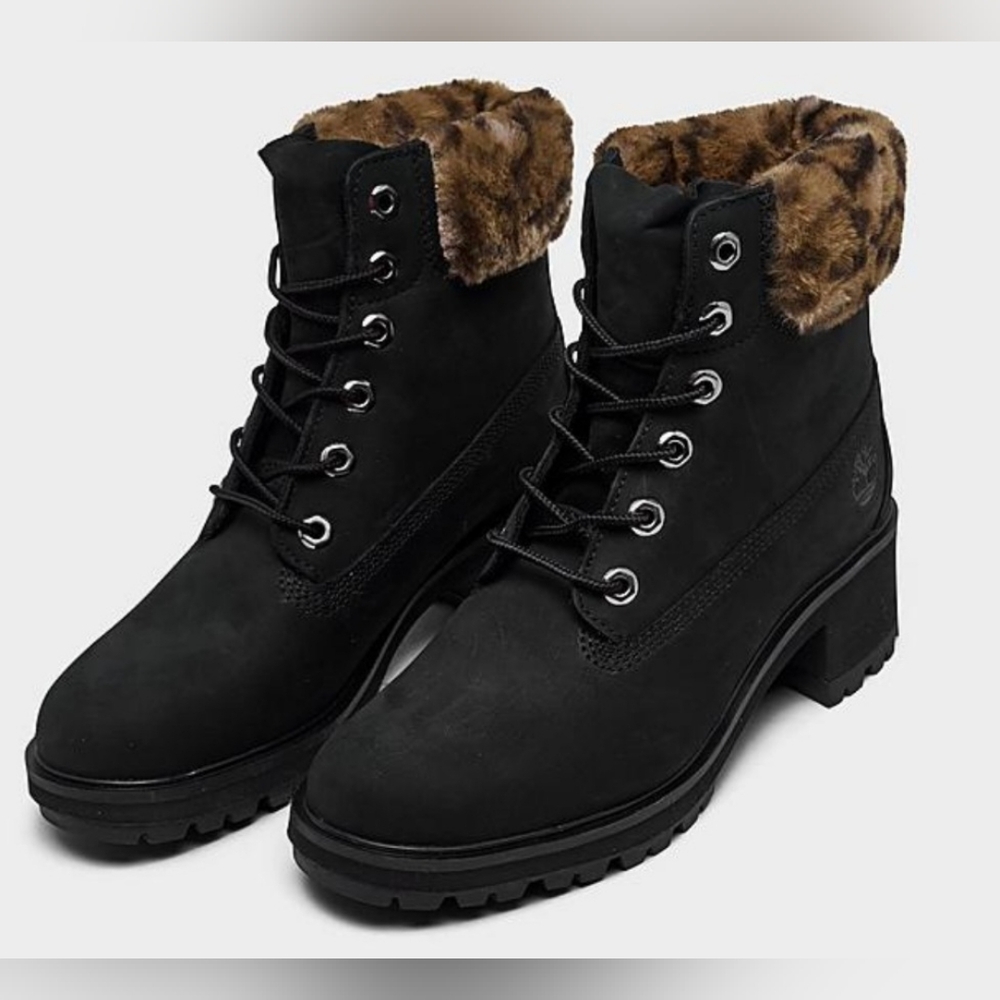 Timberland Black With Faux Fur  Women's Boots